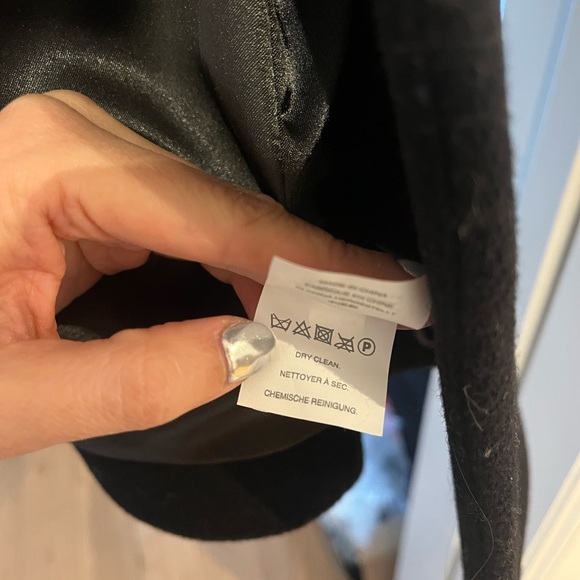 J. Crew Black stadium cloth Cocoon Coat - Picture 6 of 6